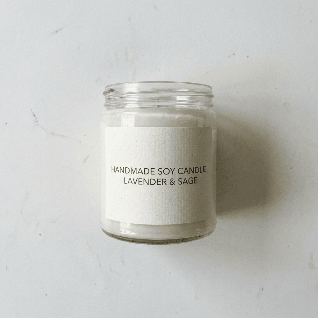 Handmade Candle - before